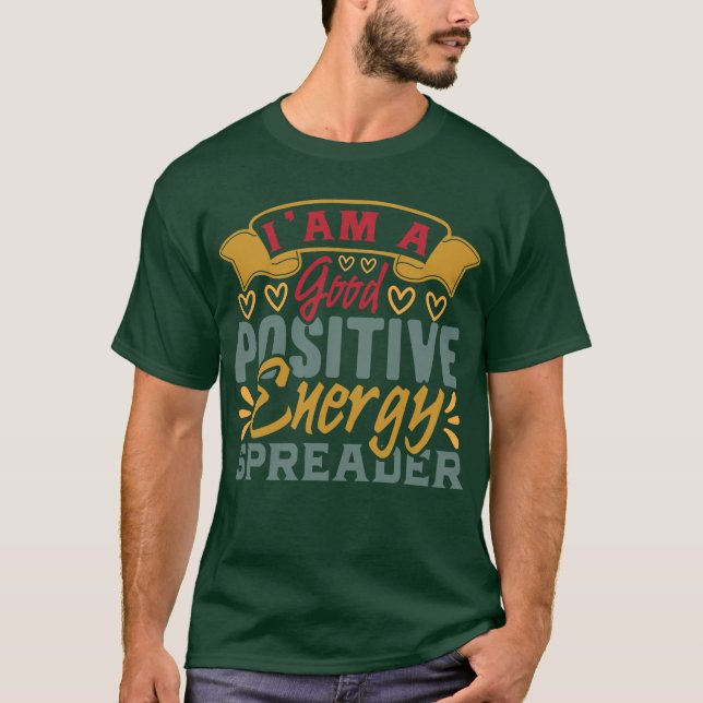 Camiseta Vibes positivas | Cita motivacional (Anverso)