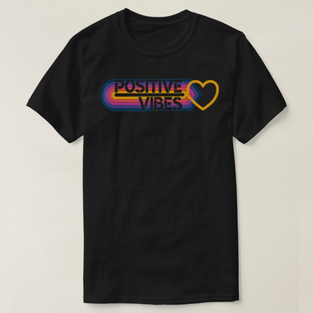 Camiseta Vibes positivas de la mente positiva vida positiva (Diseño del anverso)
