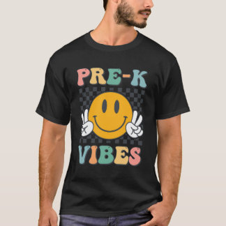 Camiseta Vibes pre-K sonríen de vuelta al equipo de preesco