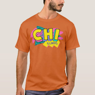 Camiseta Vibes retro 90 Chicago CHI Rad Memphis estilo 90
