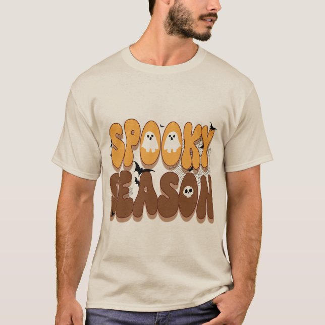 Camiseta Vibes retro de Halloween | Temporada de fantasía (Anverso)