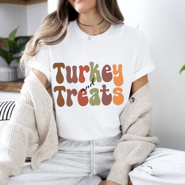 Camiseta Vibes retro de Halloween | Turquía y trata a la ca (Subido por el creador)