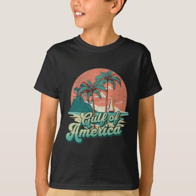 Camiseta Vibes Retro Sunset Beach - Golfo De Eeuu (Anverso)
