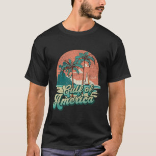 Camiseta Vibes Retro Sunset Beach - Golfo De Estados Unidos