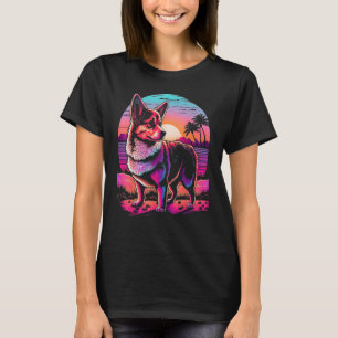 Camiseta Vibes Sunset Adventure de los años 80 con Corgis R