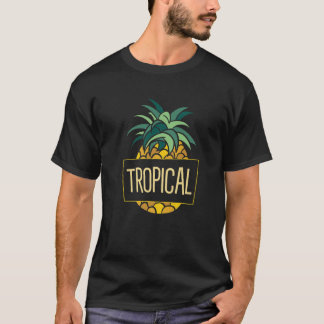 Camiseta Vibes tropicales de piña de verano de fruta comest