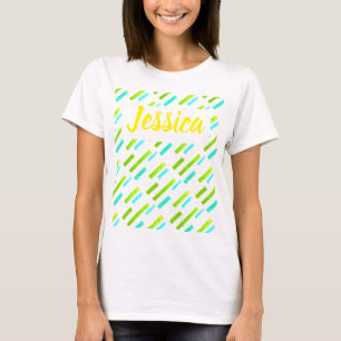 Camiseta Vibes tropicales Jessica Añadir tu nombre T-Shirt 