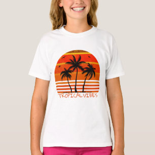 Camiseta Vibes tropicales, playa de Sunset