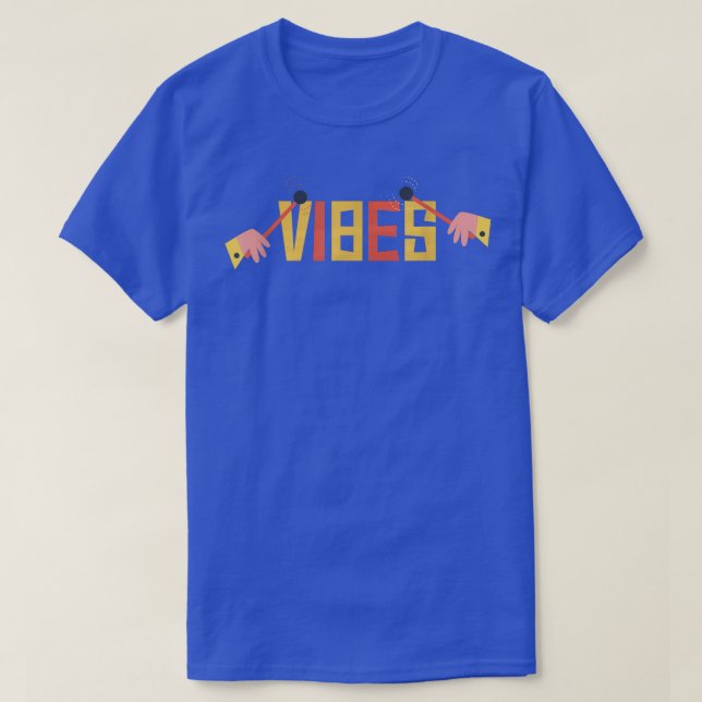 Camiseta Vibes - Vibraphone Mallets Musician Vintage Jazz M (Diseño del anverso)