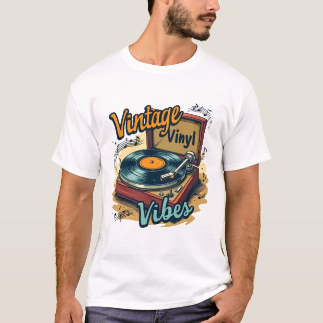 Camiseta Vibes vinílicas de época: adentrarse en los clásic (Anverso)