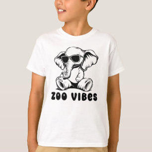 Camiseta Vibes zoo, gafas de sol divertidas para elefantes
