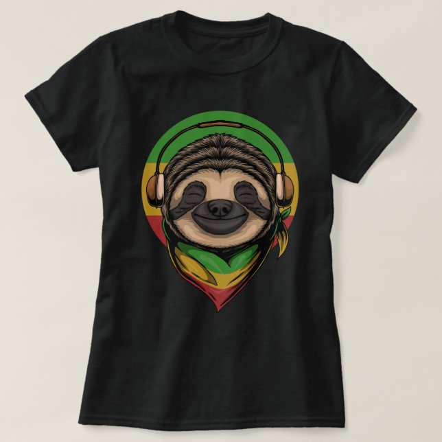 Camiseta Vibing Sloth (Diseño del anverso)