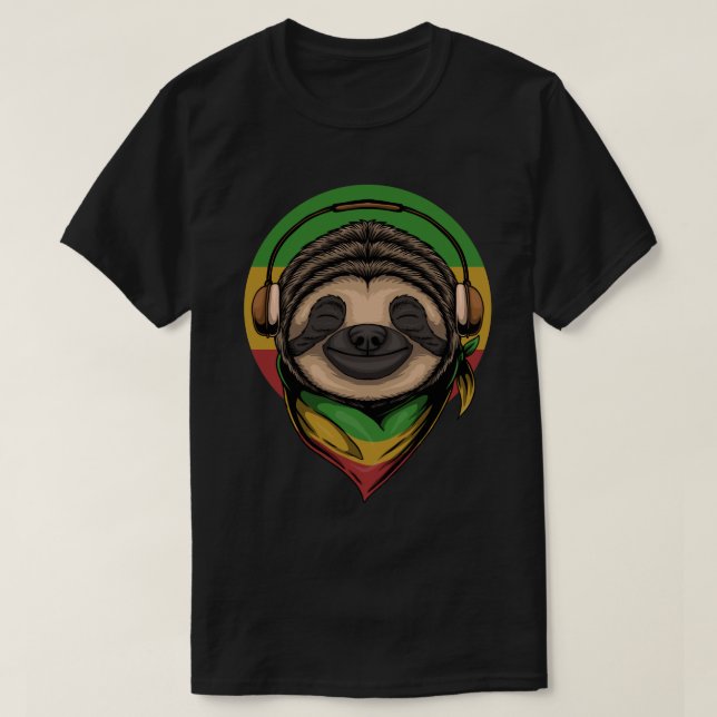 Camiseta Vibing Sloth T-Shirt (Diseño del anverso)