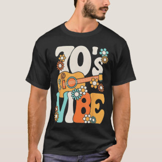 Camiseta Vibra de los 70 Divertido Retro Party Boho Hippie