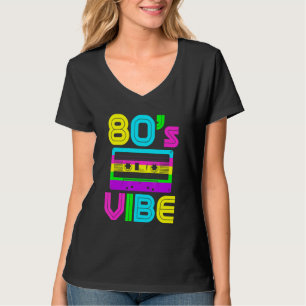 Camiseta Vibra de los 80 Música Vintage de los 80 Fiesta de