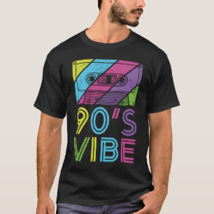 Camiseta Vibra de los 90 Música retro de casete divertida