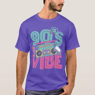 Camiseta Vibra de los 90 Música vintage de los 90 Fiesta de