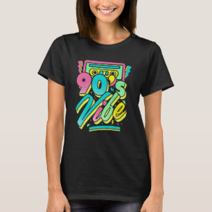 Camiseta Vibra de los 90s Vestuario Retro de Fiesta Noventa