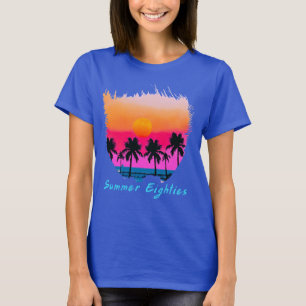 Camiseta Vibra Retro de la Playa de Verano de los 80