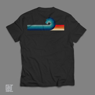 Camiseta Vibra Retro de los Setenta Playa y Ola