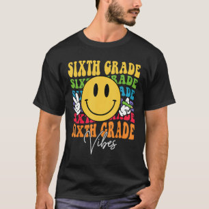 Camiseta Vibra Retro de Sexto Grado Cara Maestros Espalda
