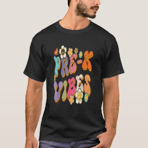 Camiseta Vibra Retró Pre K De Vuelta Al Colegio Maestro Pri