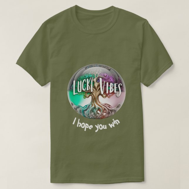 Camiseta Vibraciones Afortunadas 01 (Diseño del anverso)