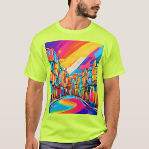 Camiseta Vibraciones Coloridas de la Calle
