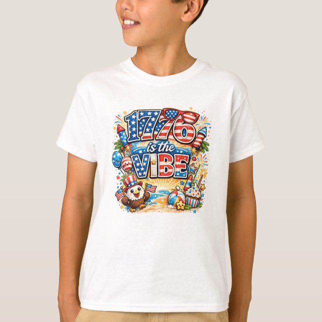 Camiseta Vibraciones de 1776 (Anverso)