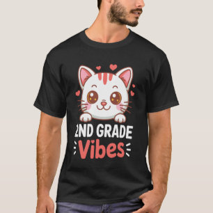 Camiseta Vibraciones de 2do Grado De vuelta al cole Gato li