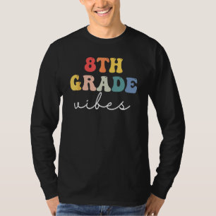 Camiseta Vibraciones de 8º grado Retro Groovy Vintage Prime