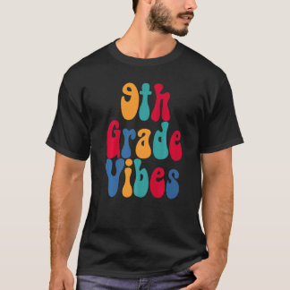 Camiseta Vibraciones de 9º grado Volver a la escuela Chicos
