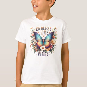 Camiseta Vibraciones de Amor sin Fin Arte de Mariposa-96281