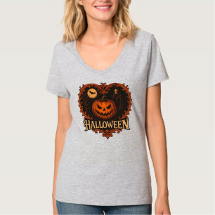 Camiseta Vibraciones de Bruja y Noches de Calabaza Mujer Ha