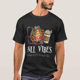 Camiseta Vibraciones de calabaza leopardo de otoño y esa vi