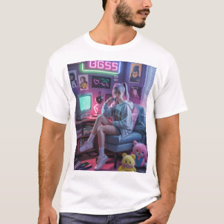 Camiseta Vibraciones de chica jugadora de Y2K – estética re