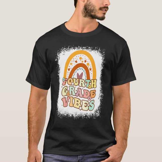Camiseta Vibraciones de Cuarto Grado Arcoíris Blanqueado Re (Anverso)