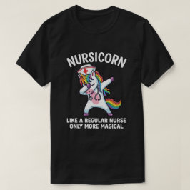Camiseta Vibraciones de Enfermera Unicornio Adorable para H