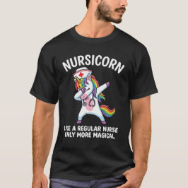 Camiseta Vibraciones de Enfermera Unicornio Adorable para H