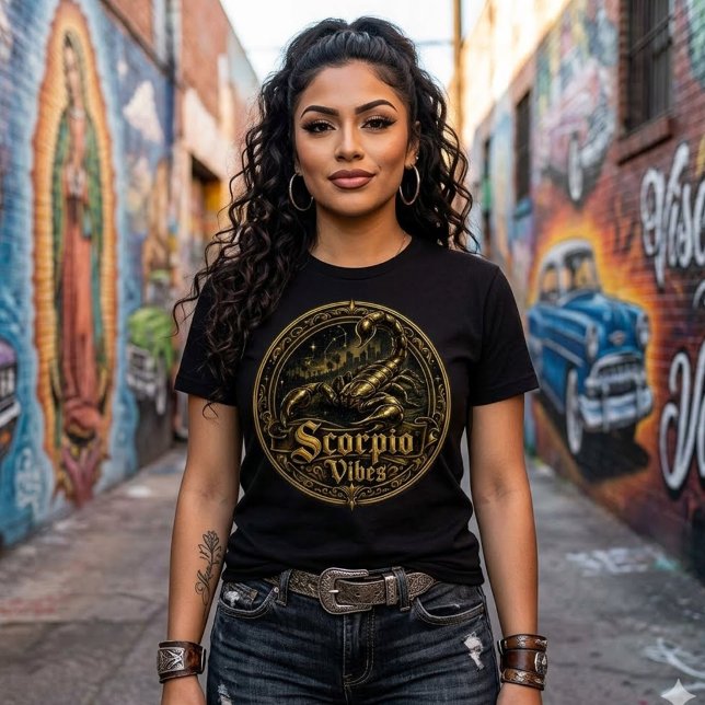 Camiseta Vibraciones de Escorpio  (Scorpio Vibes T-Shirt)