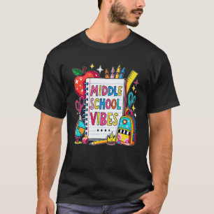 Camiseta Vibraciones de Escuela Media Maestro Niño Escuela 