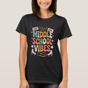 Camiseta Vibraciones de Escuela Media Retro Maestro