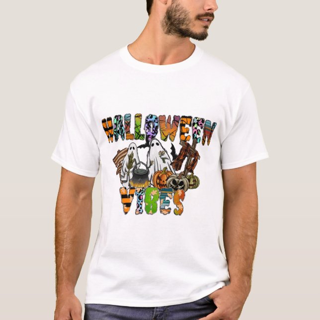 Camiseta Vibraciones de Halloween (Anverso)
