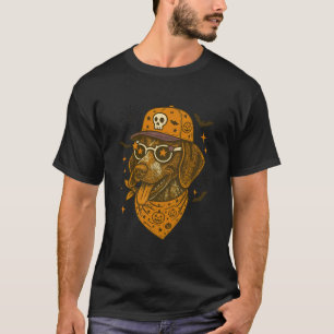 Camiseta Vibraciones de Halloween de mamá de perro Pointer