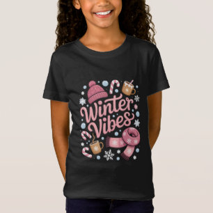 Camiseta Vibraciones de Invierno Temporada Clima Frío Hola 