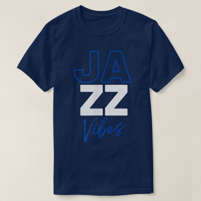 Camiseta Vibraciones de Jazz - Banda Legendaria de Jazz Me  (Diseño del anverso)