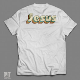 Camiseta Vibraciones de Jesús Bauhaus Vintage Retro Fe Cris