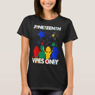 Camiseta vibraciones de juneteenth solamente sudáfrica homb