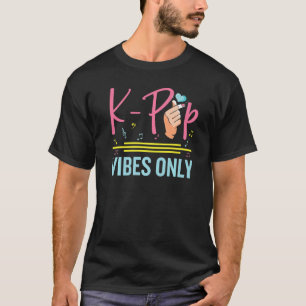 Camiseta Vibraciones de K-Pop  Música Pop de Corea del Sur 
