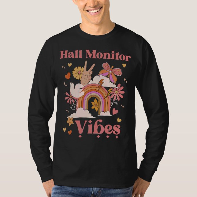 Camiseta Vibraciones de Monitor de Pasillo Escuela Groovy R (Anverso)